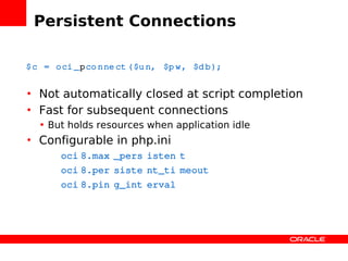 Zendcon Performance Oci8