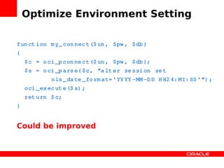 Zendcon Performance Oci8