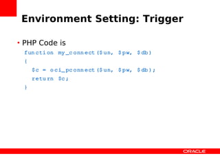 Zendcon Performance Oci8