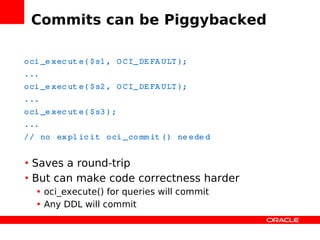 Zendcon Performance Oci8