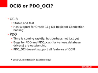 Zendcon Performance Oci8