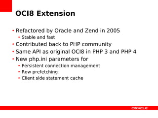 Zendcon Performance Oci8