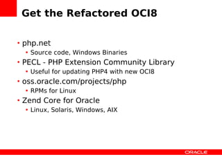 Zendcon Performance Oci8