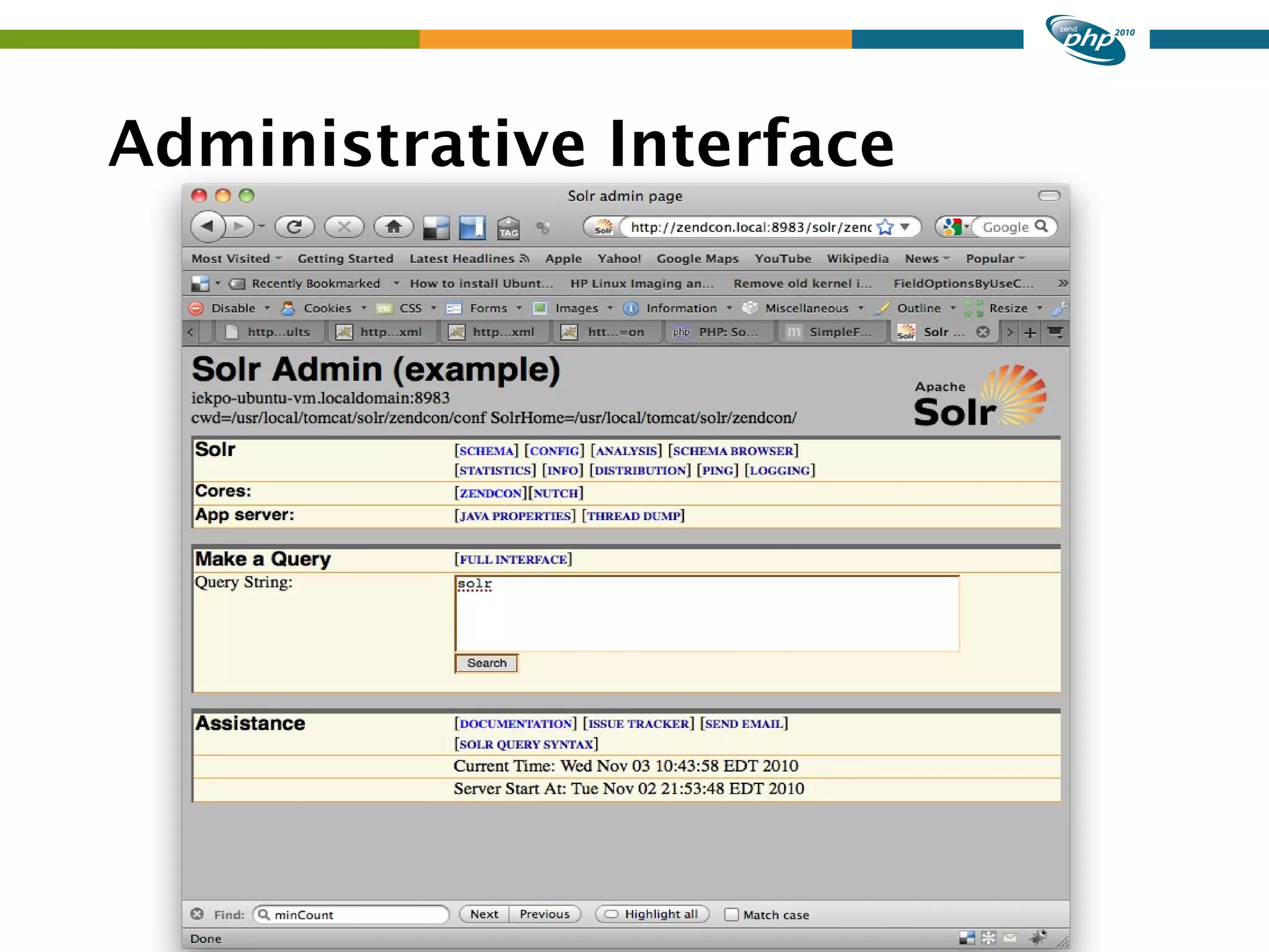 Administrative Interface 