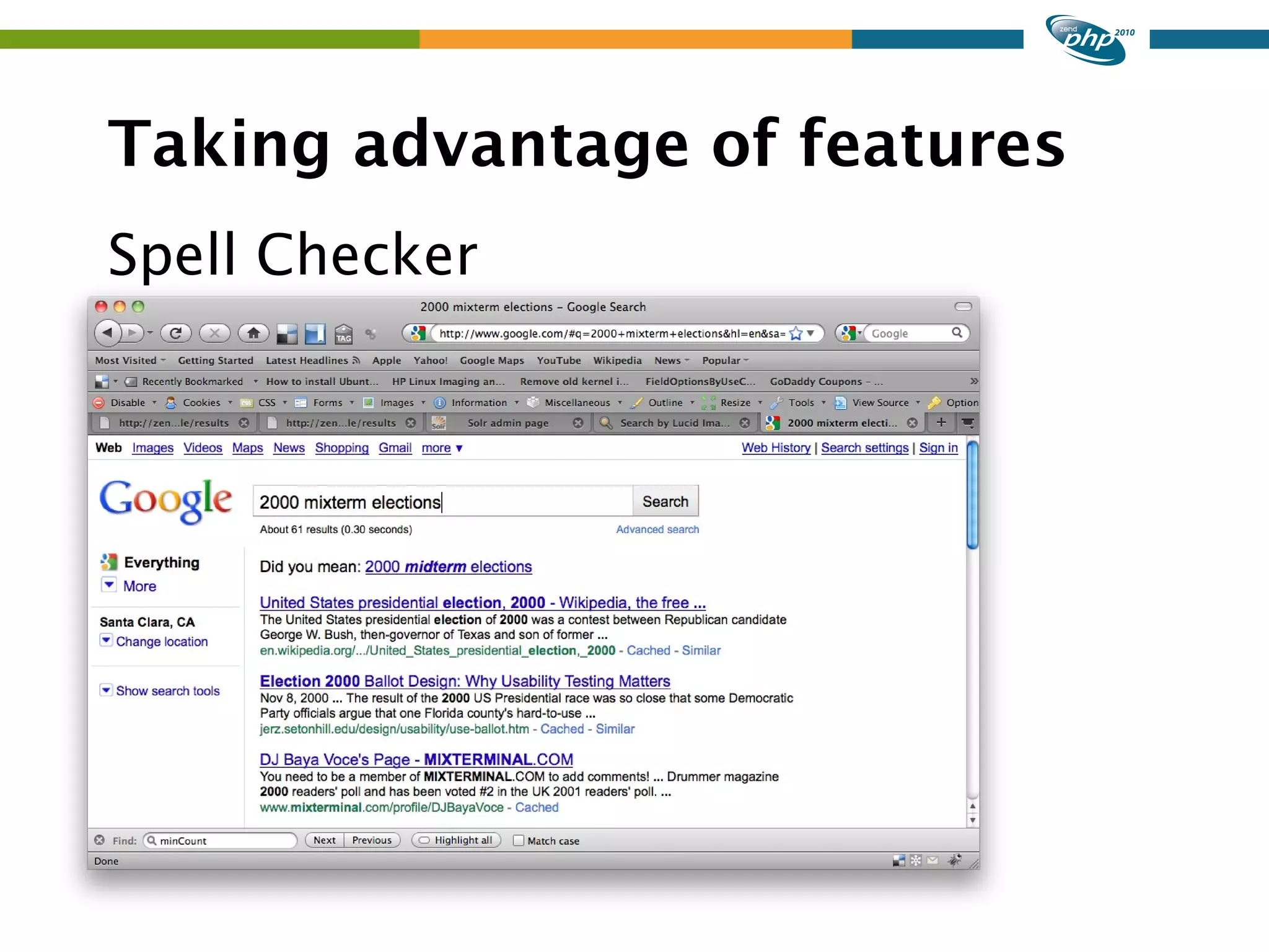 Taking advantage of features Spell Checker 