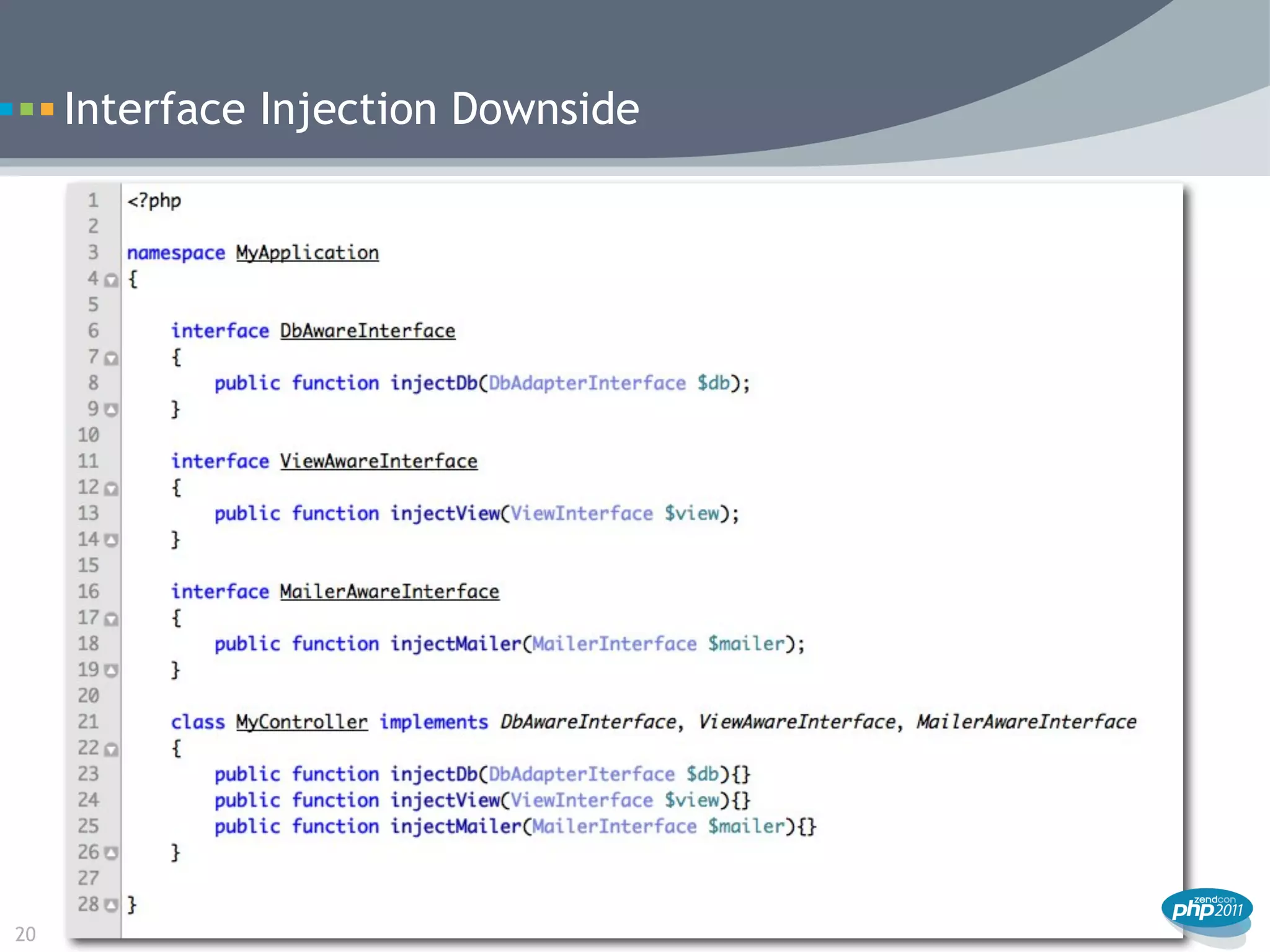 Interface Injection Downside




20
 