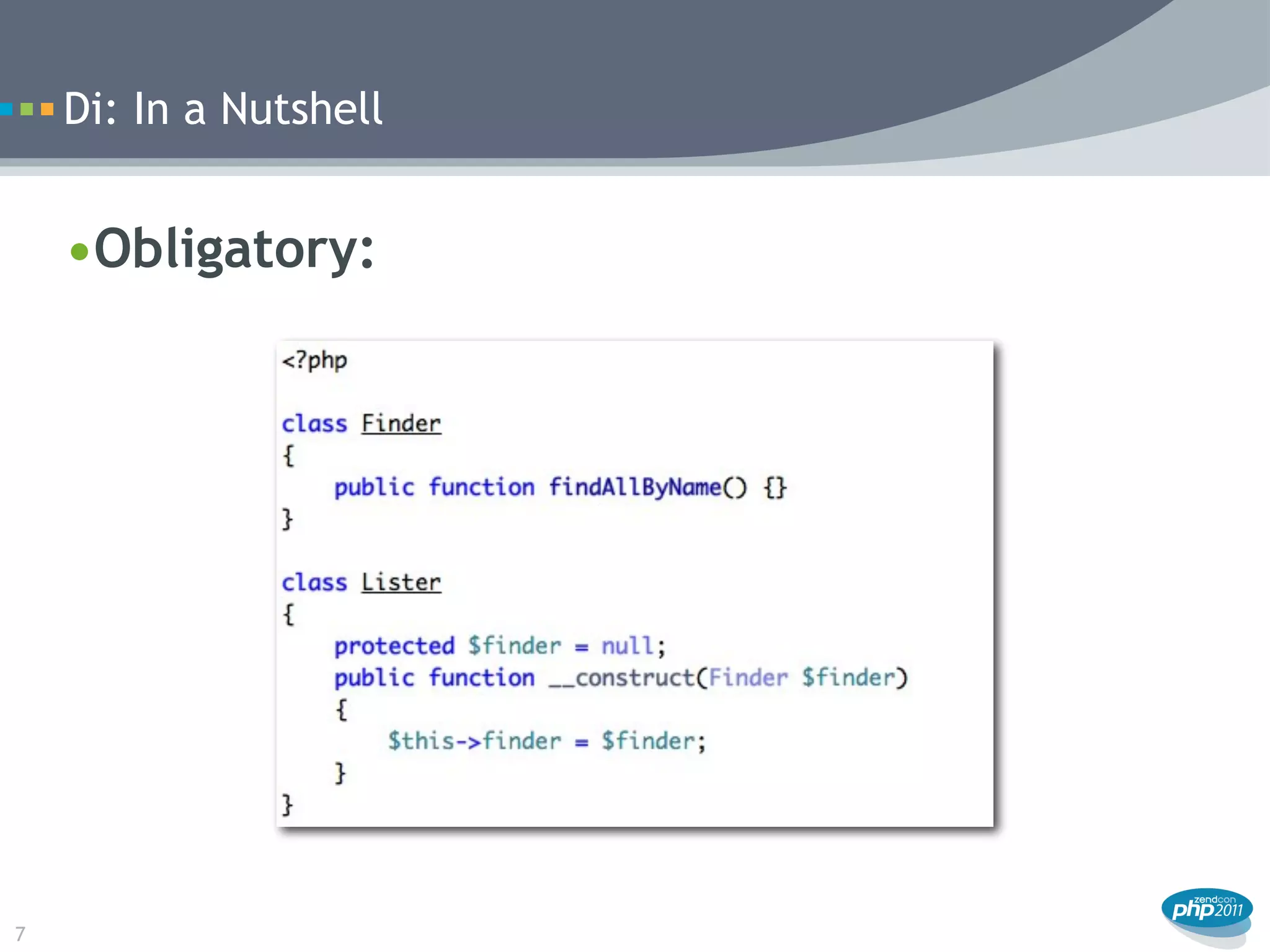 Di: In a Nutshell


    •Obligatory:




7
 