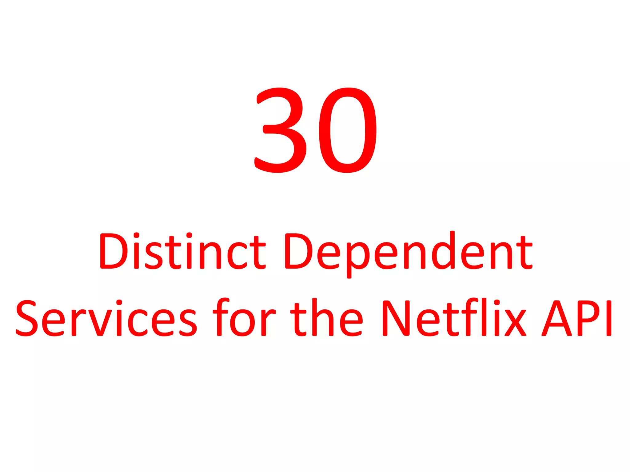 2,000,000,000
Requests Per Day to the
Netflix API
 