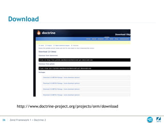 Zend Framework 1 + Doctrine 2 | PDF