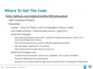 Zend Framework 1 + Doctrine 2 | PDF