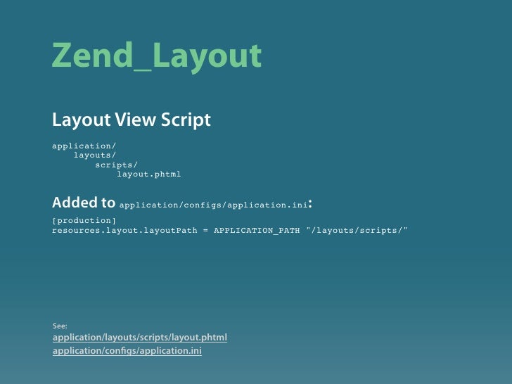 Zend Layout Path | zend framework introduction Zend Layout Path | zend framework introduction