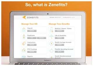 Zenefits Sales Deck