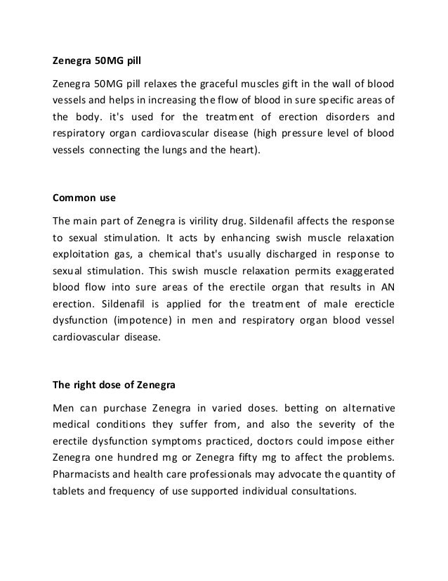 Zenegra 50mg tablets