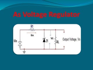 As Voltage Regulator
 