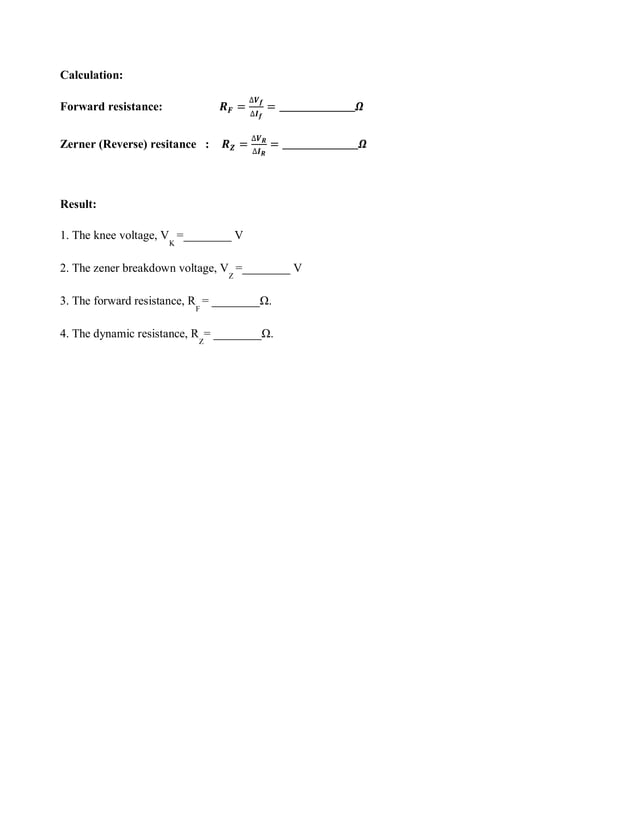 Zener diode experiment. PDF