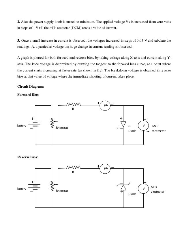 Zener diode experiment.