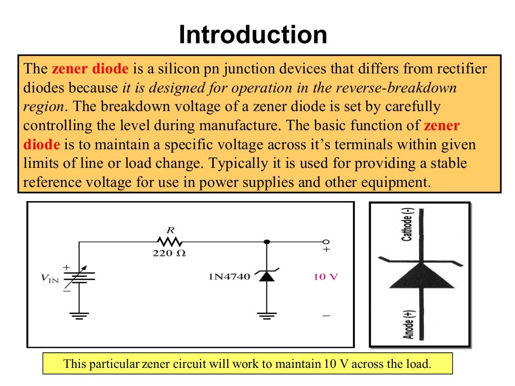 Zener diodes