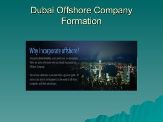 Dubai company formation services