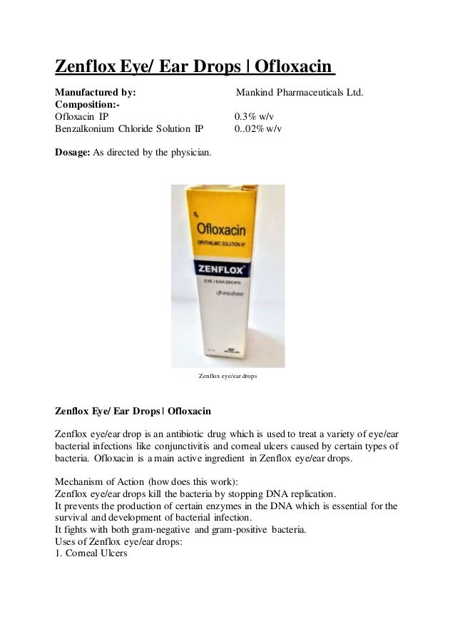 Zenflox eye,ear drops