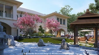 Zen Garden Backyard Design by Architecturedesigning.com