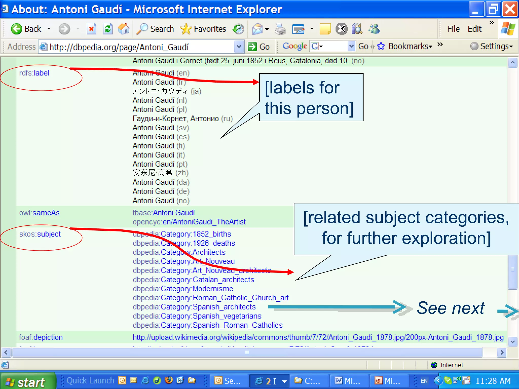 [related subject categories, for further exploration] [labels for this person] See next 