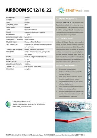 Zenit Flow Zenit ambiente cat. gen. schede tecniche | PDF