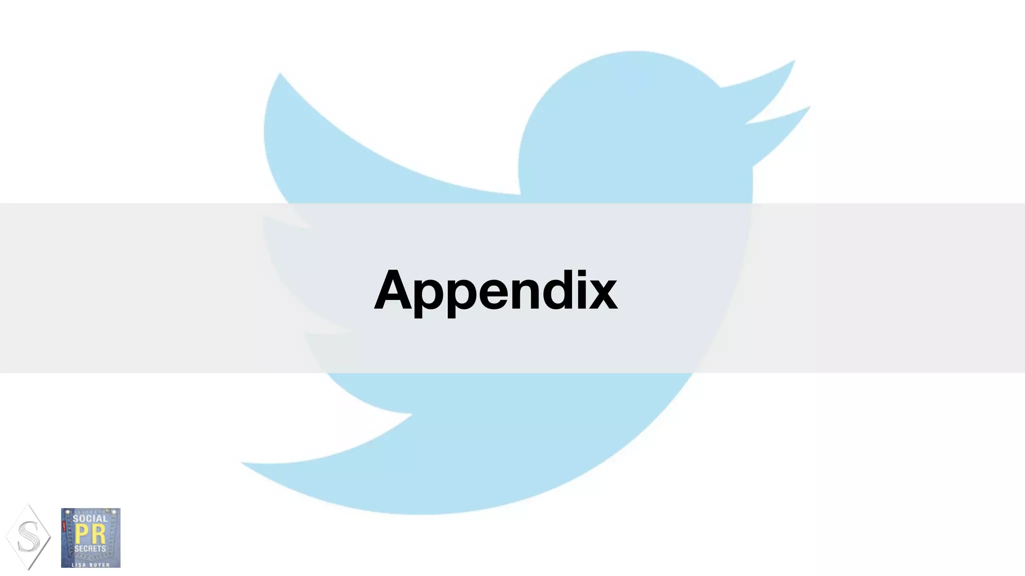 Appendix
 