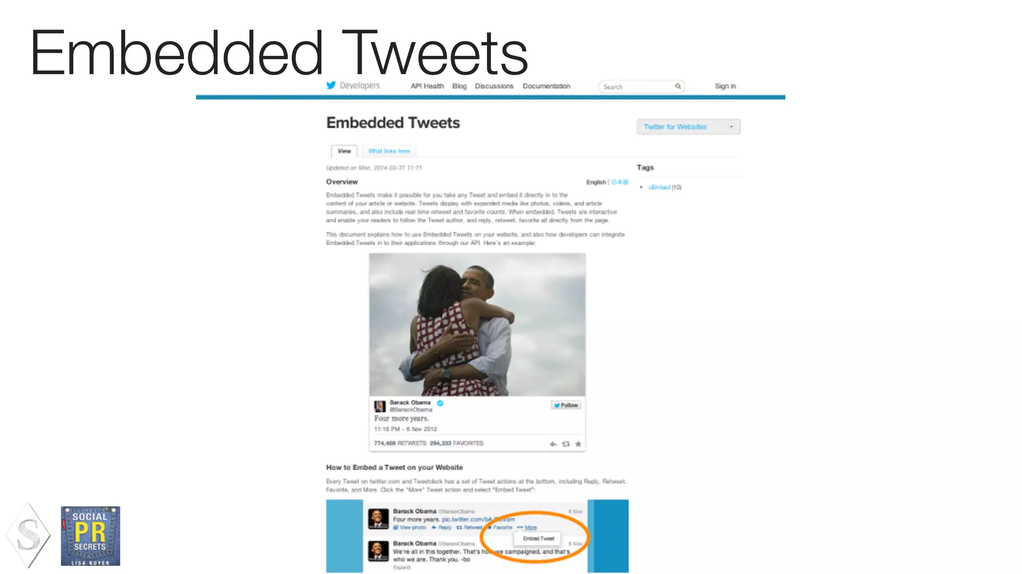 Embedded Tweets
 