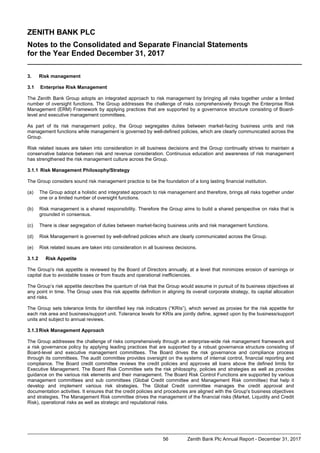 Financial Statement Risk Notes Zenith bank annual report 2017 | PDF