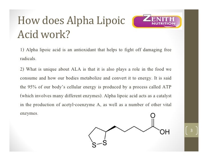 Zenith Nutritions Alpha Lipoic Acid