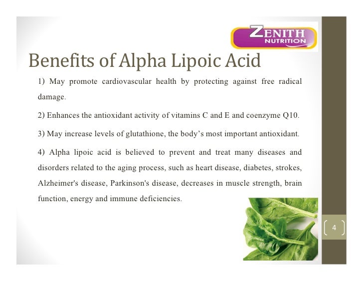 Zenith Nutritions Alpha Lipoic Acid