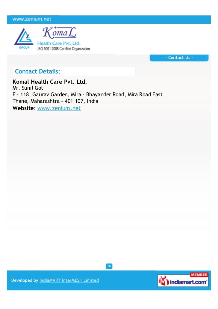 Komal Health Care Pvt. Ltd, Thane, Medical Products