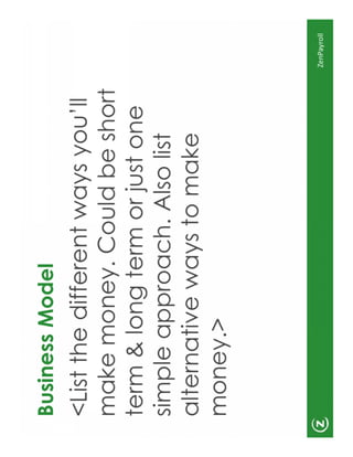 Zenpayroll Pitch Deck Template