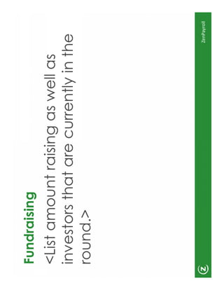 Zenpayroll Pitch Deck Template