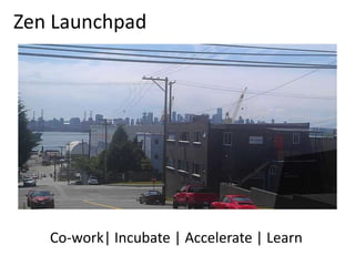 Zen Launchpad
Co-work| Incubate | Accelerate | Learn
 