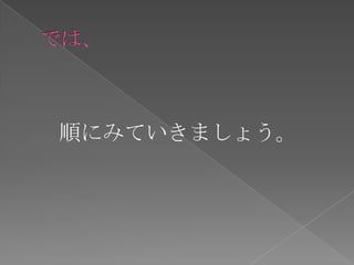 順にみていきましょう。
 