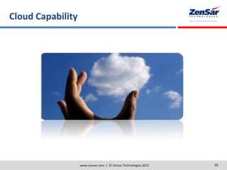 Cloud Capability
www.zensar.com | © Zensar Technologies 2012 16
 