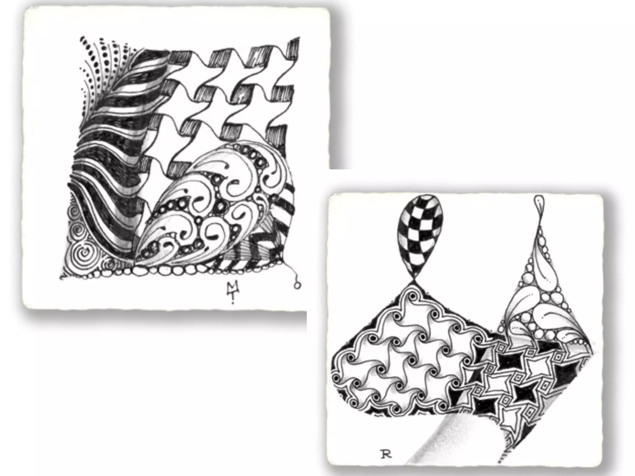 Zentangle Project for Introduction to Art