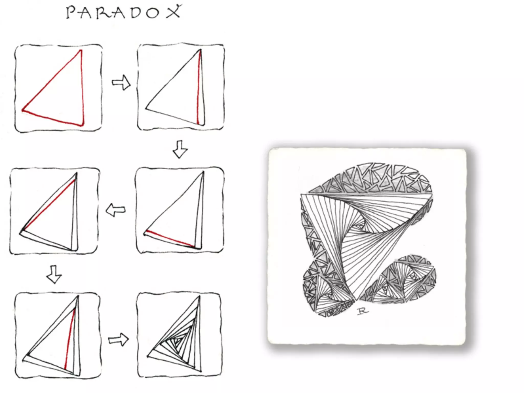 Zentangle Project for Introduction to Art