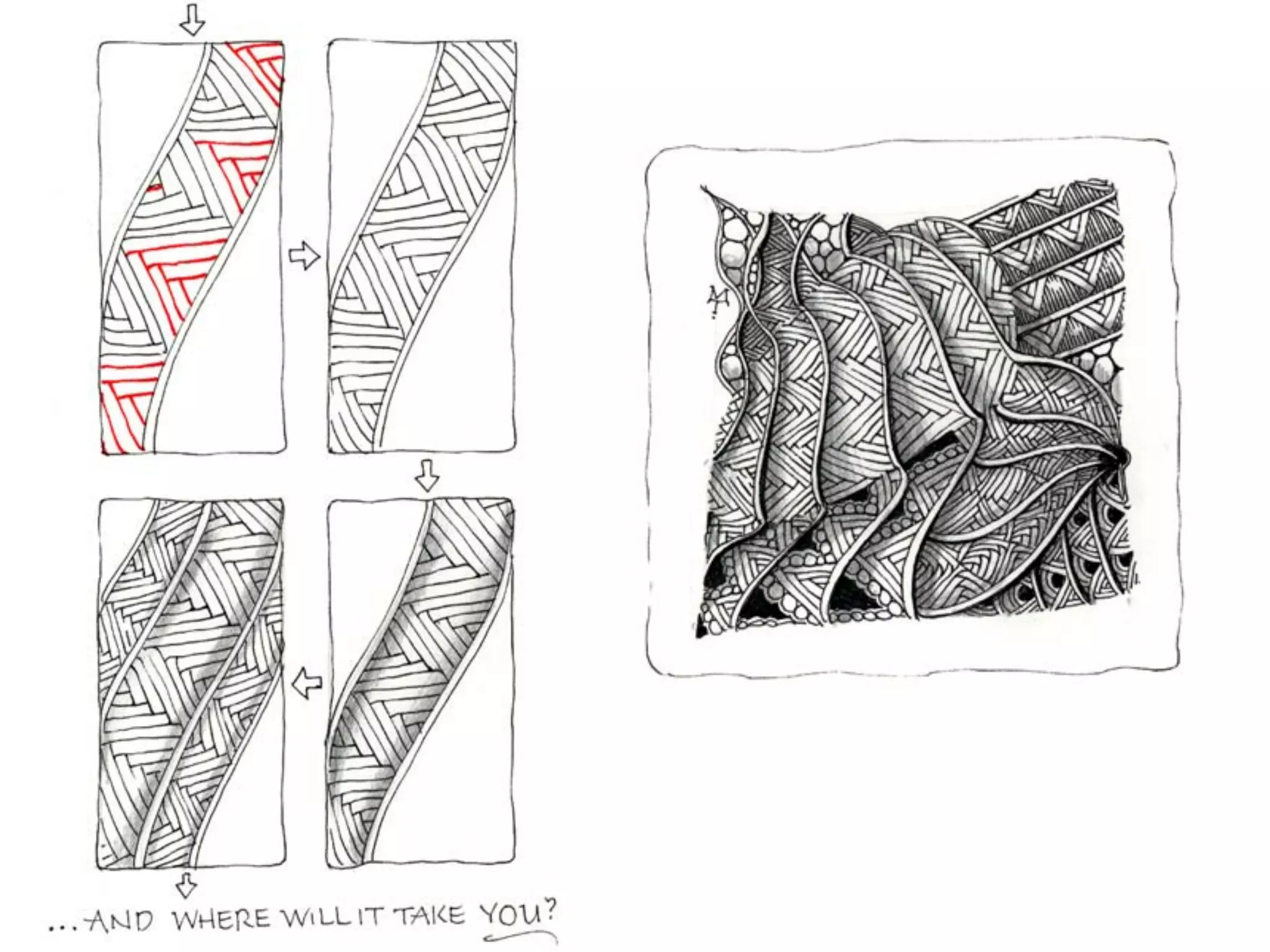 Zentangle Project for Introduction to Art