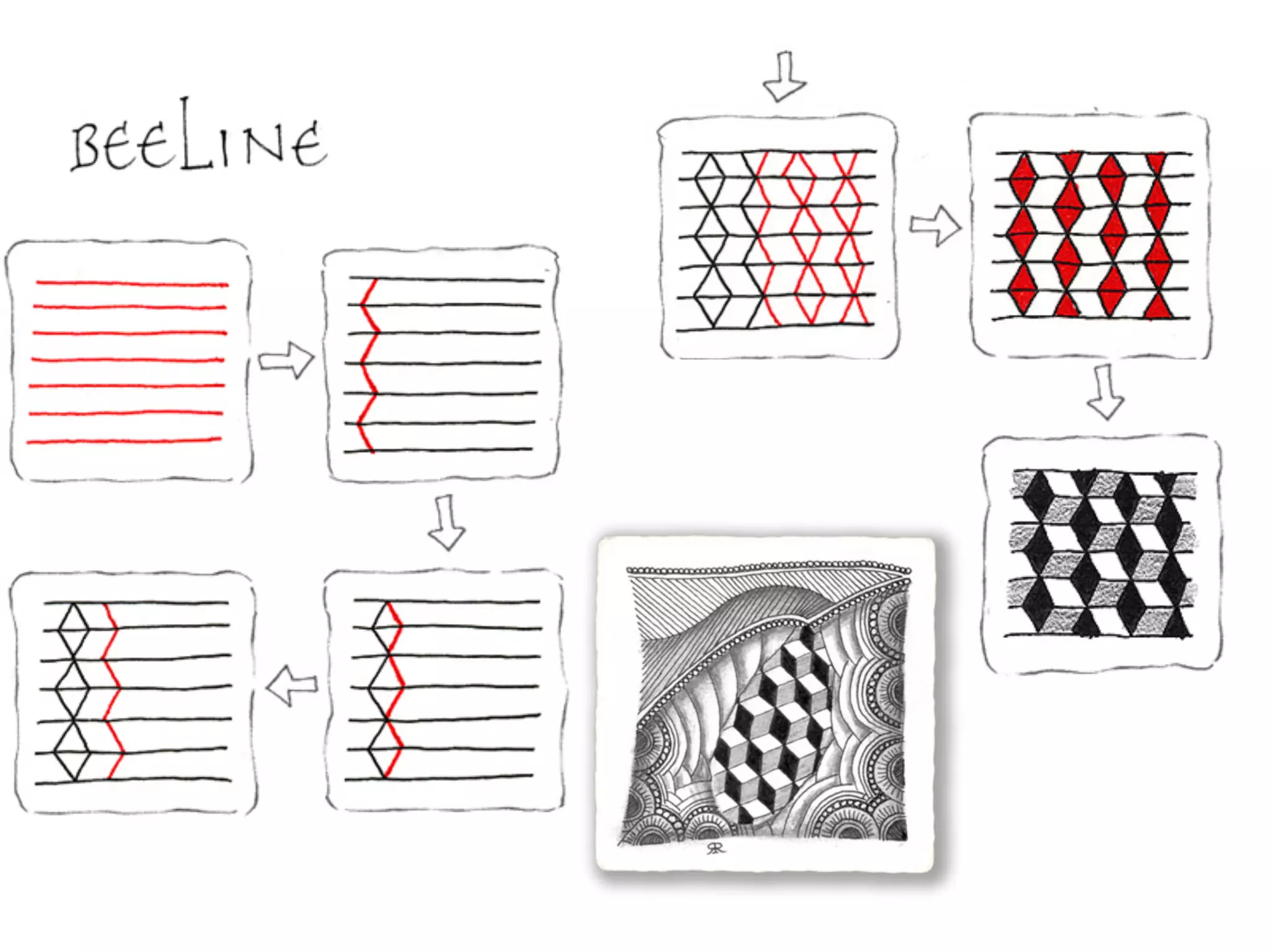 Zentangle Project for Introduction to Art