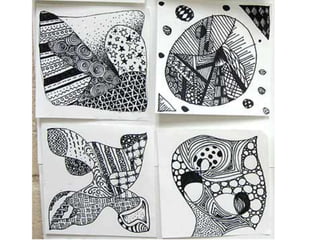 Zentangle Project for Introduction to Art