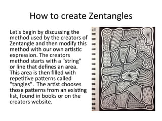 Zentangle Primer - Volume 1 is the instructional companion to The Book of  Zentangle