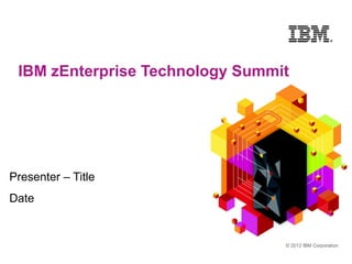 IBM Software Group



DB2 10 for z/OS;Breaking
Barriers and Beyond

Designing for
Advanced Availability
and Scalablity




                                 © 2010 IBM Corporation
 