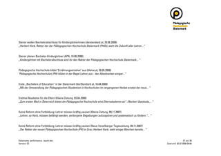 Zentrum 2 Performance Report 2008