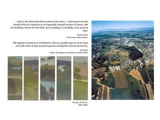 Zentrum Paul Klee, Renzo Piano