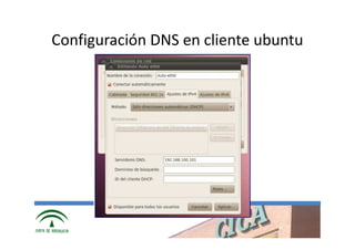 Configuración DNS en cliente ubuntu




        www.cica.es
 