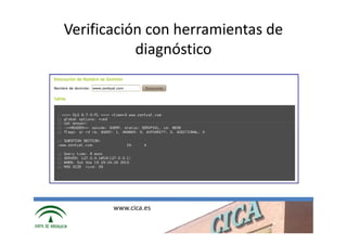 Verificación con herramientas de
           diagnóstico




       www.cica.es
 
