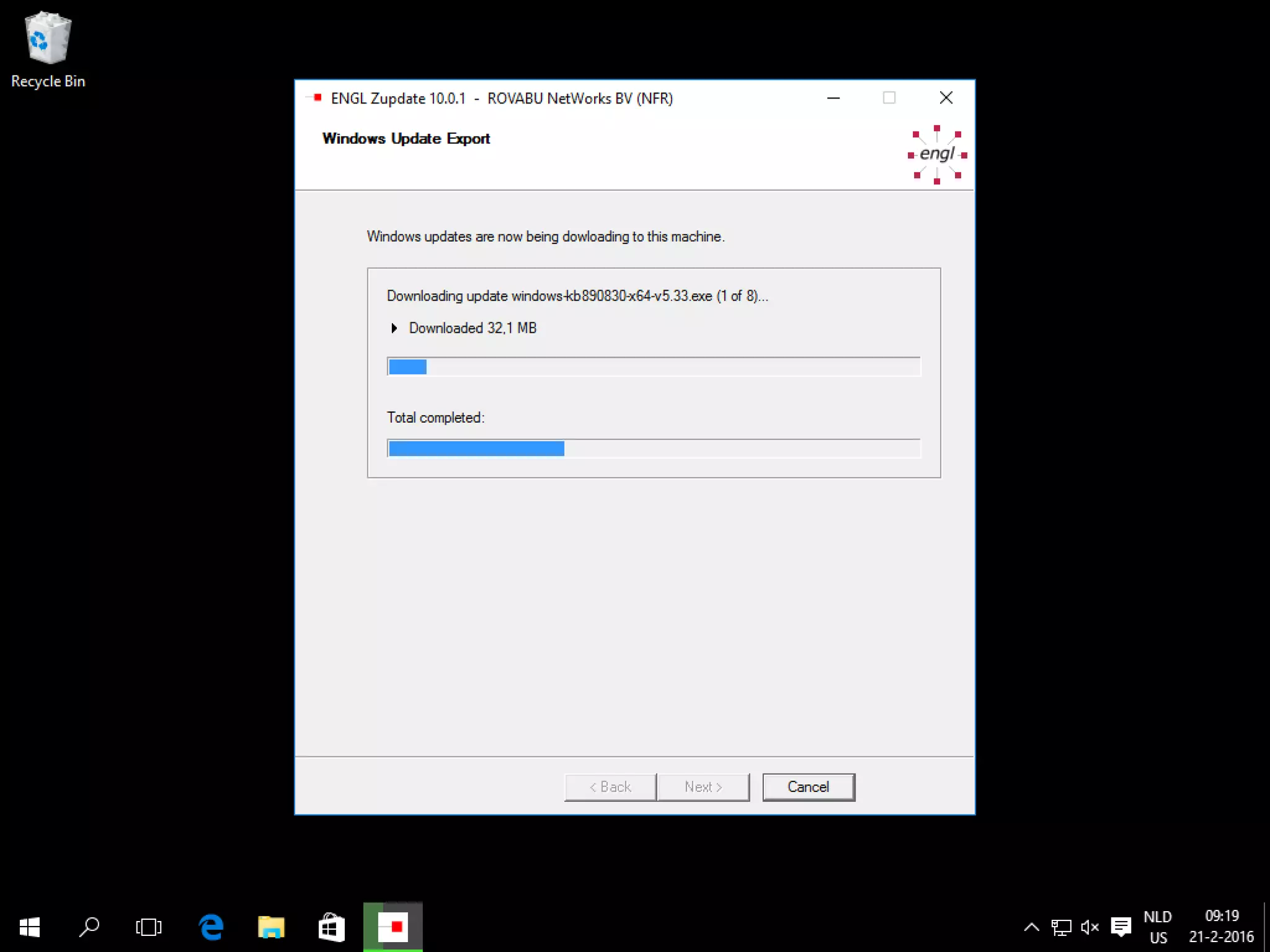 Zupdate 10.0.1 – downloading updates
 