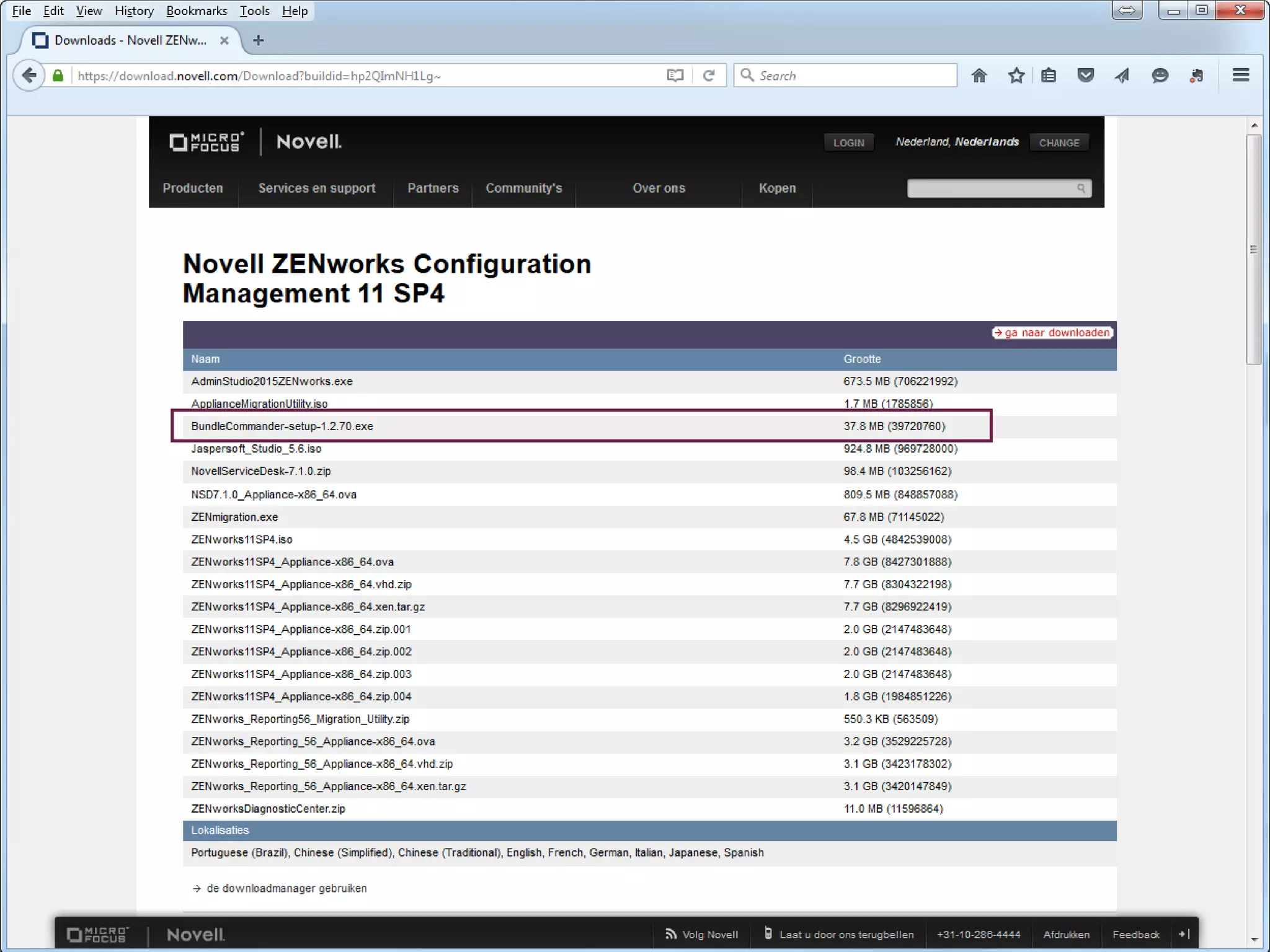 Bundle Commander on download.novell.com
 